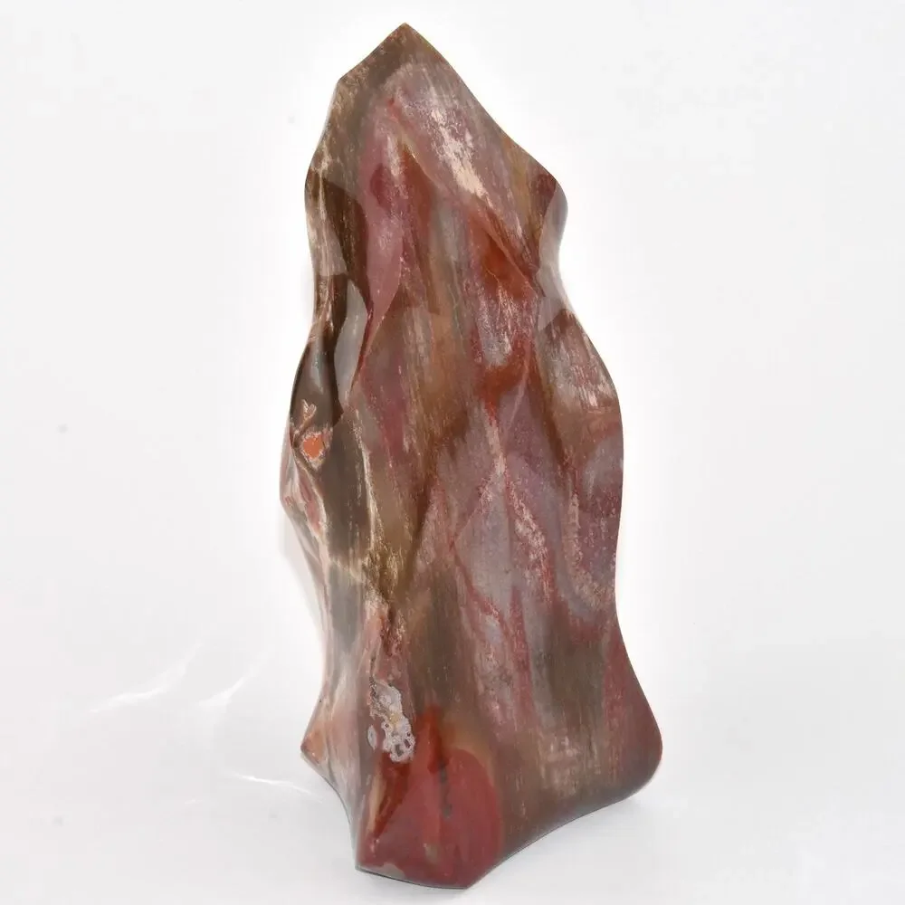 Petrified Wood Flame | Stone Fossil Home Decor Art Piece